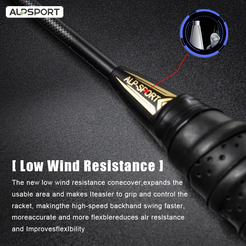 Alpsport XHP Ultra-Light Carbon Badminton Rackets 5
